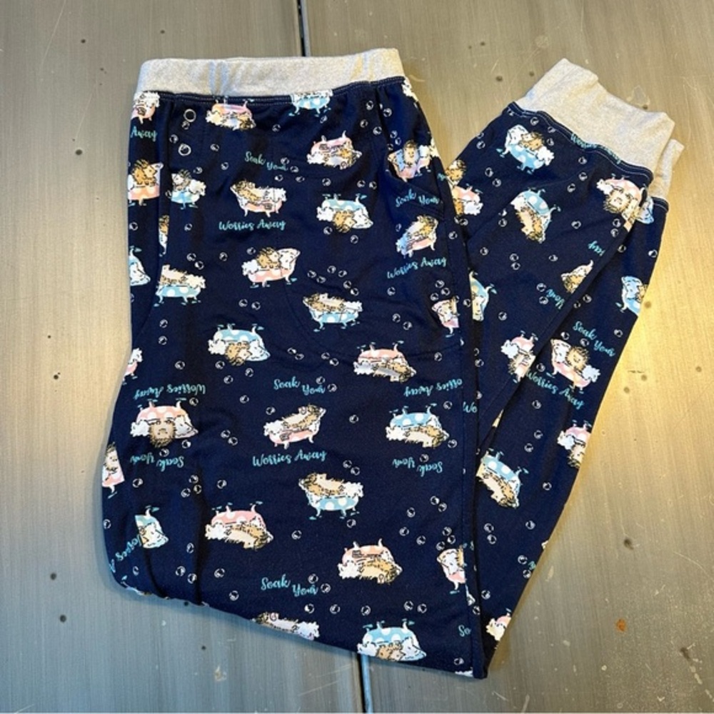 Cuddl Duds Women’s Hedgehog Bath Pajama Pants size S